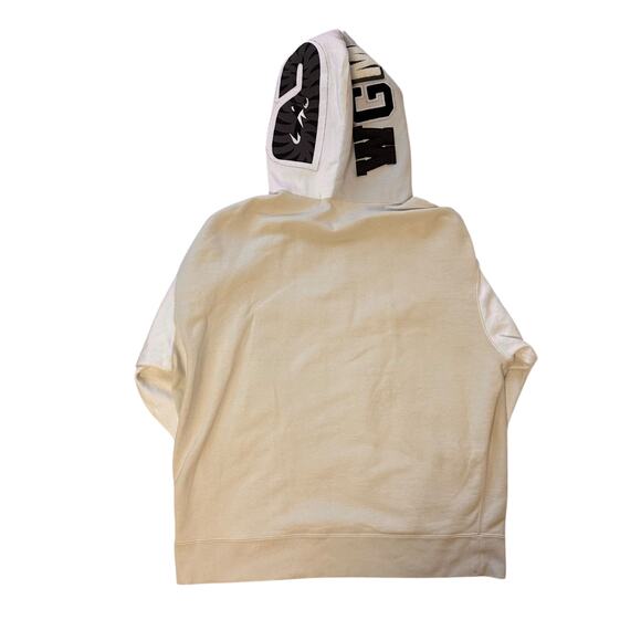 XL Bape Relaxed Fit White Beige Shark Hoody WGM - Picture 2 of 7
